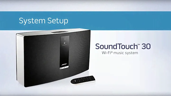 Bose SoundTouch 30 — Настройка системы