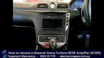 How to remove a Maserati Grand Turismo BOSE Amplifier (#2305)