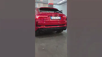 Audi Q3 sportback downpipe and remote control valve rsq3 muffler